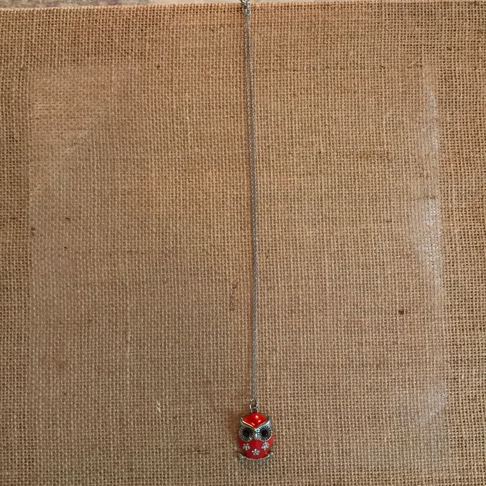 Sterling chain with owl pendant